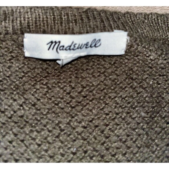 Madewell Womens Palisades Open Knit Cardigan Size S Green Lightweight Drawstring - Picture 2 of 4